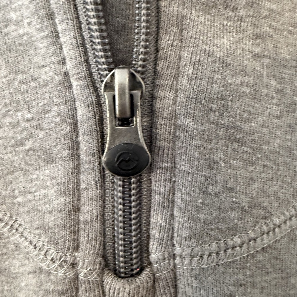 Magellan Men's Loose Fit Gray Quarter Zip Fleece Pullover Jacket M - Picture 3 of 9